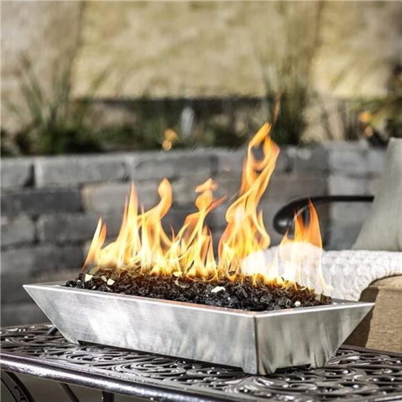 20 Pounds Black Reflective Fire Glass, 1/2 Inch High Luster - Picture 16 of 16